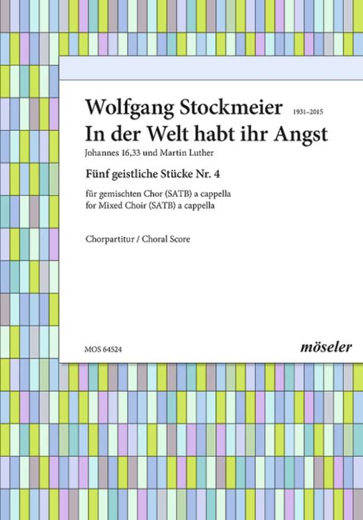 Fünf Geistliche Stücke Wk 100